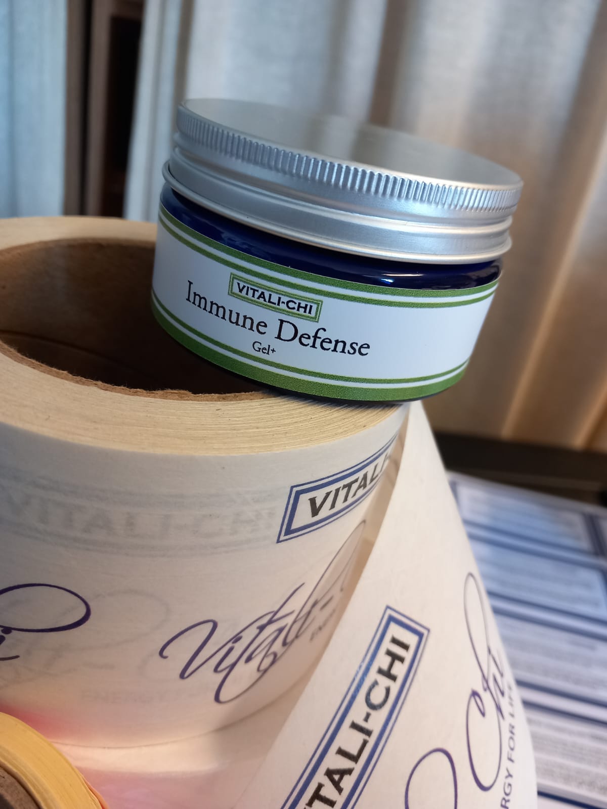 Immune Defense Fragranced Gel+ Vitali-Chi Anti Viral Vapour Rub Gel - Suitable for Coughs, Colds, Infections, Congestion and Immunity Boost with Essential Oils