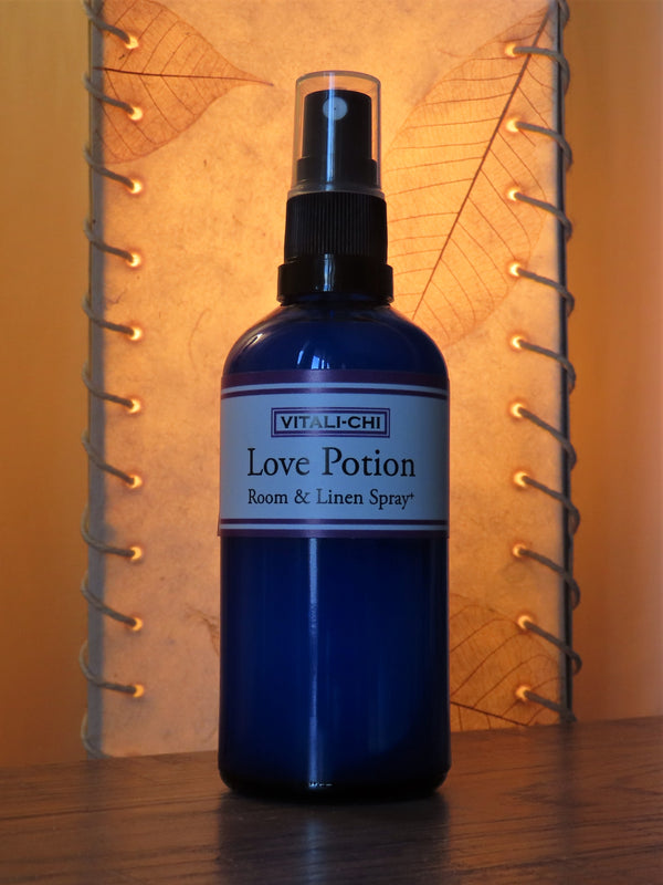 Love Potion Sensuous Room & linen Spray with Rose Geranium and Ylang-Ylang Essential Oil