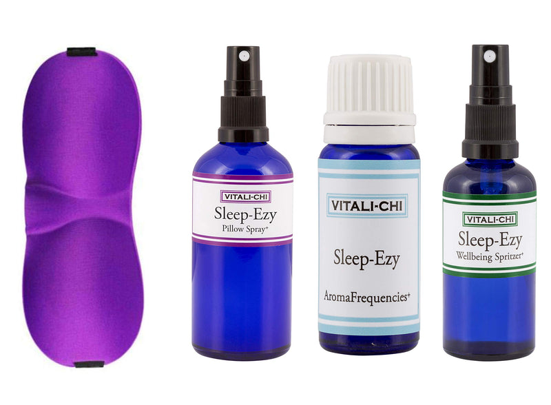 Sleep Gift Set - Pillow Spray, Sleep Mask, Spritzer, Lavender and Chamomile Pure Essential Oils - Sleep-EZY Gift Set Bundle - Gift Wrapped - to Help You or Someone You Love get a Good Nights Sleep (Save £8)