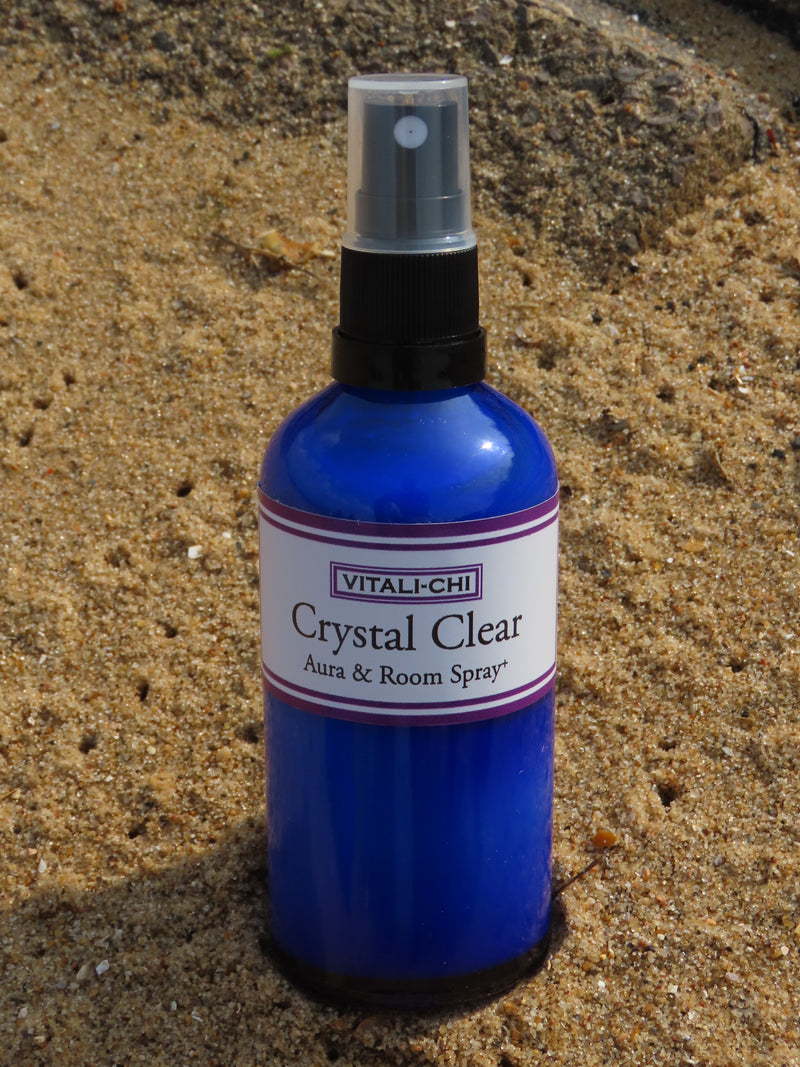 Crystal Clear Aura Spray & Room Spray with pure Teatree Lemon Essential Oil