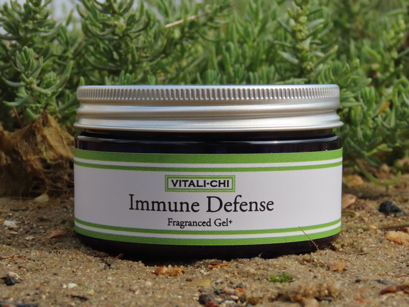 Immune Defense Fragranced Gel+ 	 Vitali-Chi Anti Viral Vapour Rub Gel - Suitable for Coughs, Colds, Infections, Congestion and Immunity Boost with Essential Oils