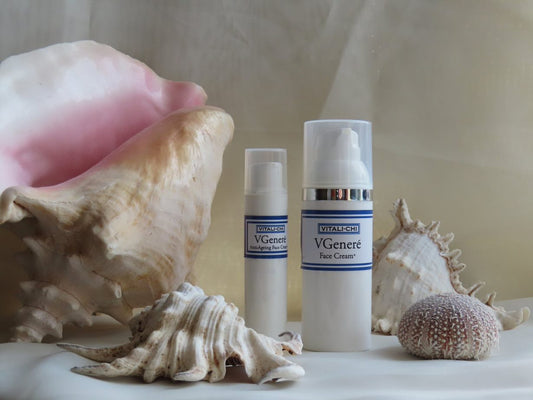 Face and Eye Cream Anti-Ageing Gift Set with Eco Packaging and Blue Ribbon
