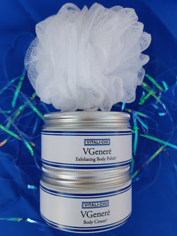 VGeneré Fragranced Body Cream and Exfoliating Polish Gift Set - Save £5.00 - Vitali-Chi - Pure and Natural