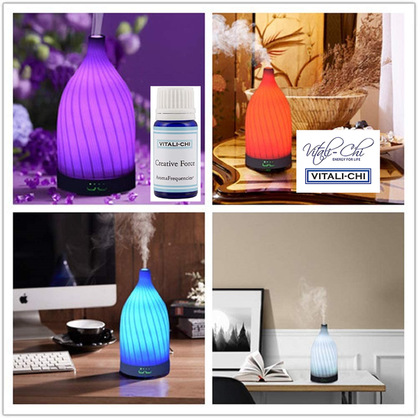 FREE Creative Force AromaFrequency (save £15) with Beautiful Ceramic Aroma Diffuser