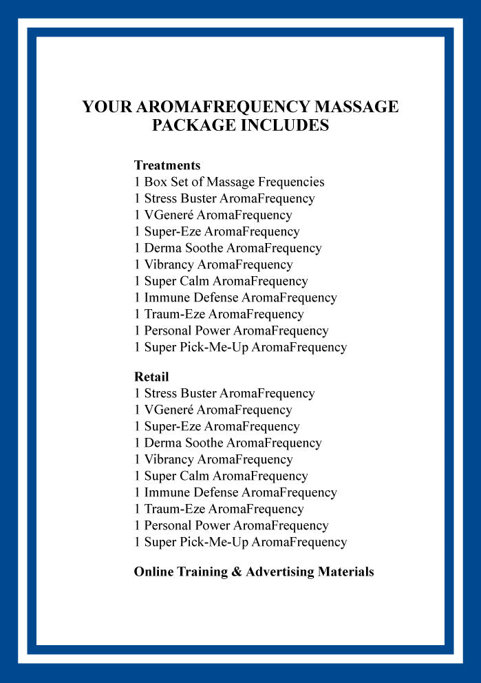 AromaFrequency Massage Package